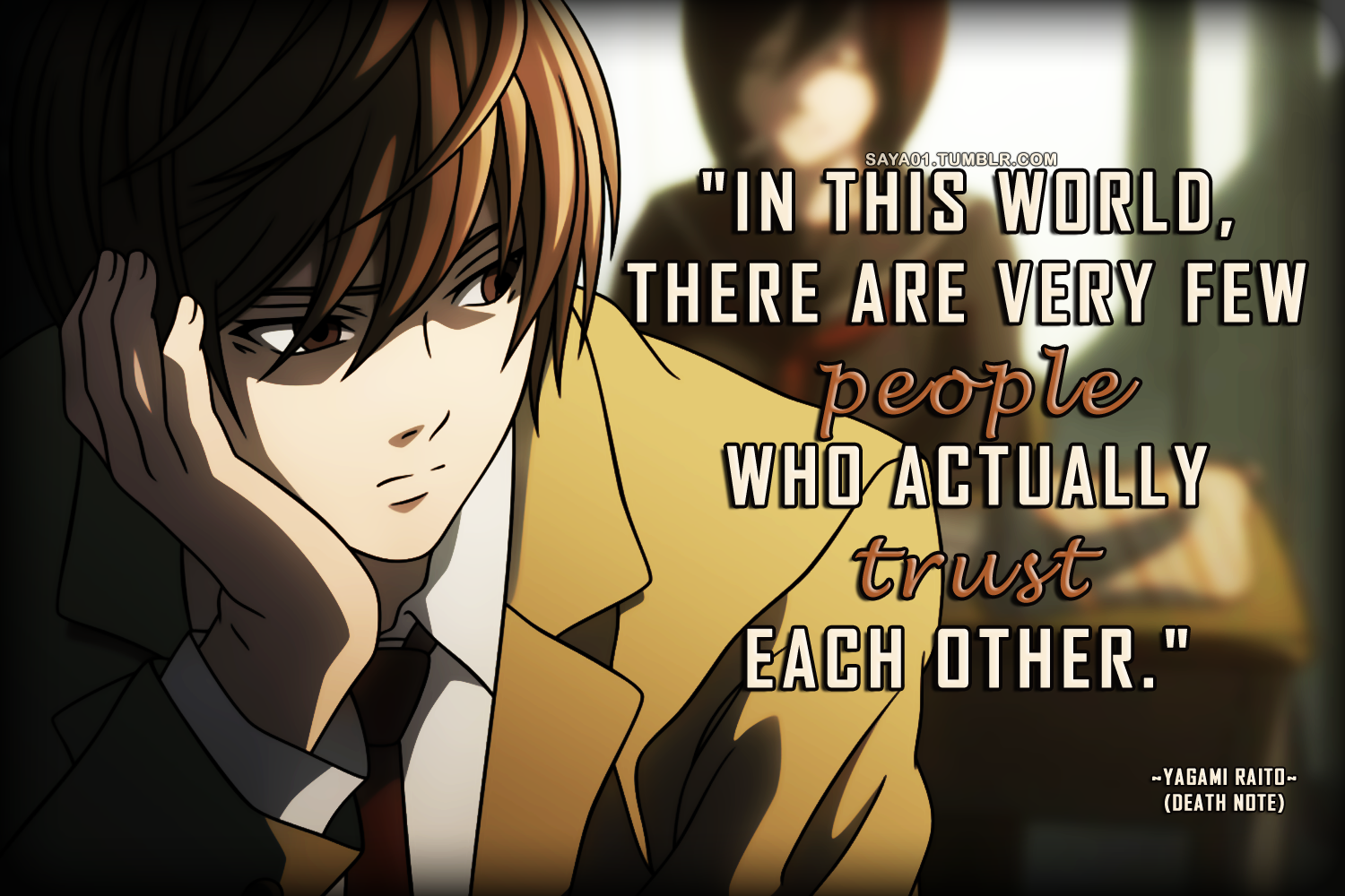 Death Note Yagami Raito 2 Advertisements anime anime quotes